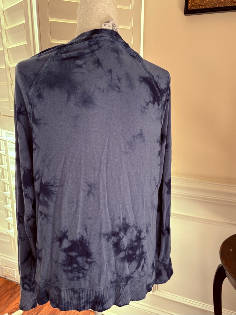 JoyLab Navy Tie-Dye Pullover Sweatshirt - Picture 7 of 8